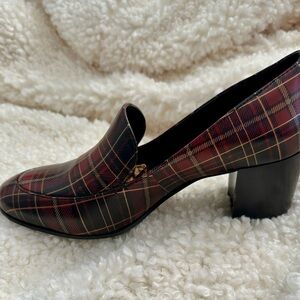 Patricia Nash Burgundy Plaid Heels